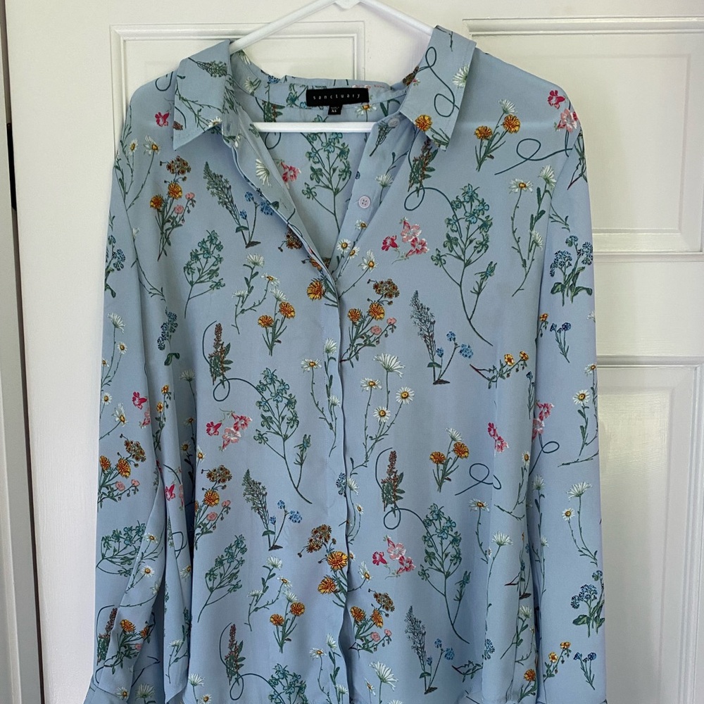 Anthropologie Sanctuary Button Down Top